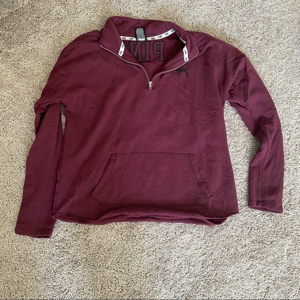 Maroon VS Pink Quarter zip